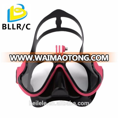 Hot Professional Underwater Camera Diving Mask Scuba Snorkel Swimming Goggles for GoPro Xiaomi SJCAM Sports Camera red