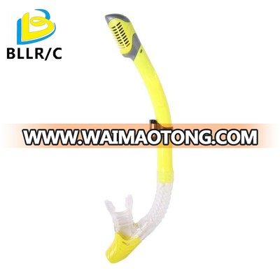 New arrival fully dry S168 silica gel PVC breathing tube Snorkeling necessary ,for Swimming, Diving, Snorkeling yellow