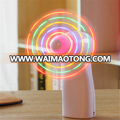 New arrival DIY fan hand-held portable mini fan Led Message colorful LED mini fan