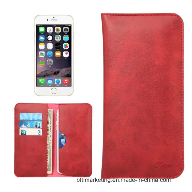 PU Leather Pouch Bag Mobile Cell Phone Case for iPhone